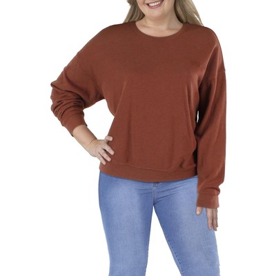 WSLY Womens Ecosoft Brown Ombre Logo Comfy Sweatshirt, Crew XL BHFO 6713