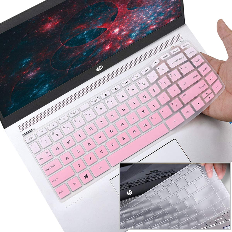 2PCS Keyboard Cover for HP 14 Laptop /HP Pavilion X360 14 14-Dq 14M-Ba/Dh 14-Bw/