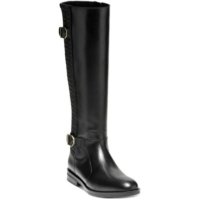 

Женские ботинки Chesley WR Cole Haan, черные сапоги до колена 9, средние (B,M) BHFO 4575, Black leather