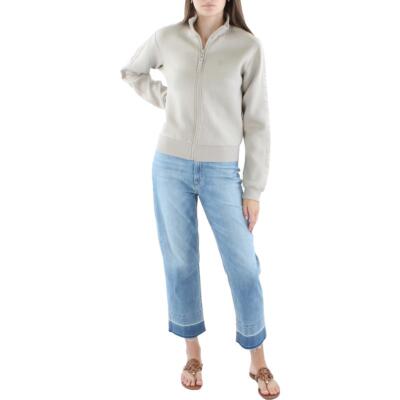 

Женская спортивная куртка Guess Allie Taupe с воротником-стойкой и воротником-стойкой Loungewear  BHFO 5651