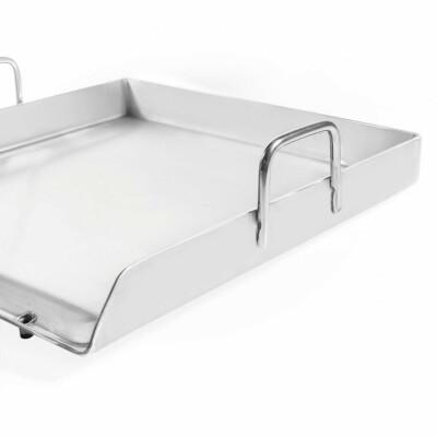 SINGLE STOVE Stainless Steel Flat Top Griddle Grill Plancha 18-1/2" x 18-1/2"