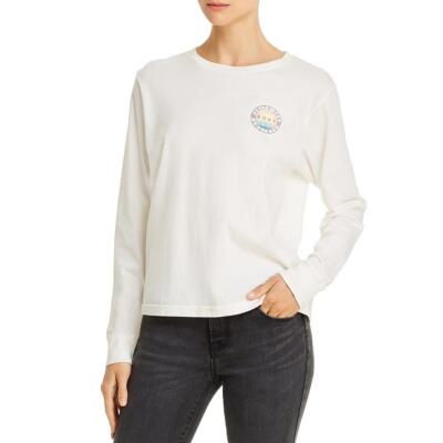 

Женская винтажная белая футболка Roxy Salty Sea Society Top Juniors  BHFO 7611, Белый