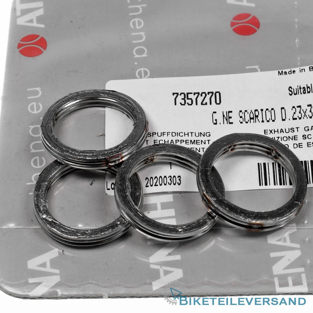 4X Auspuff Krümmerdichtung für Kawasaki KLX 110 Kreidler Florett Flory 25 50