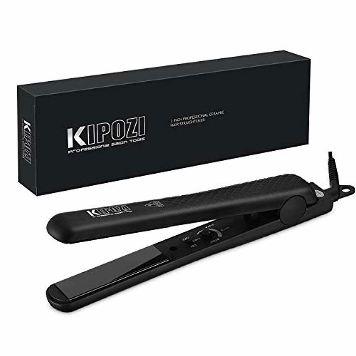 Kipozi Pro Flat Iron Hair Straightener With Ceramic Plates