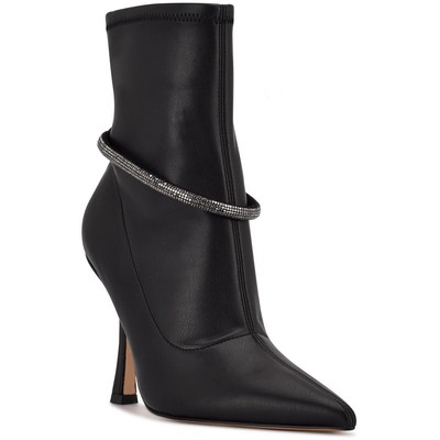 Женские ботильоны с острым носком Nine West Womens Ferba 2 из искусственной замши BHFO 9511