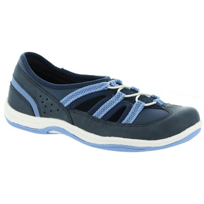 

Темно-синие слипоны Easy Street Womens Awake 9,5 узкие (AA,N) BHFO 2053, Navy/light blue, Awake
