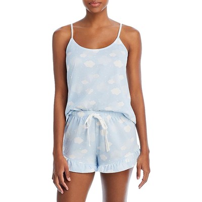 Короткий комплект женской одежды для отдыха Aqua Womens Blue из хлопчатобумажной смеси 2ШТ XL BHFO 5043