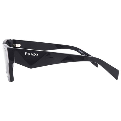 Pre-owned Prada Grey Square Men's Sunglasses Pr A06s 16k08z 50 Pr A06s 16k08z 50 In Gray