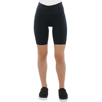 

Черные женские велосипедные шорты для фитнеса с высокой талией Fiestar  BHFO 8592, Черный, FS21F124