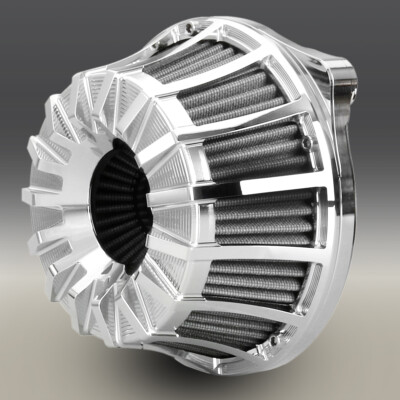 Spoke 15 Chrome Air Cleaner Filter For Harley Softail Fatboy Heritage 00-15