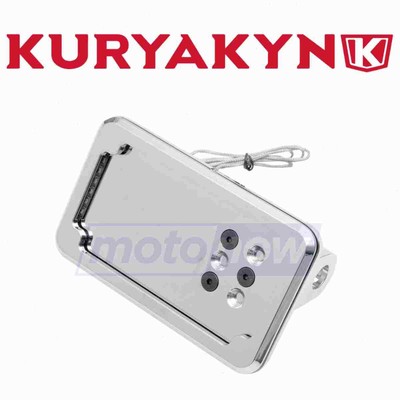 Kuryakyn Curved Laydown License Plate Mount for 2006 Harley Davidson FLSTI iq