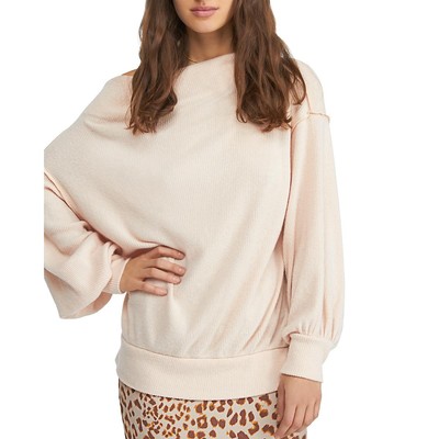 Женская майка-туника в рубчик Free People Womens Main Squeeze розового цвета XS BHFO 4062