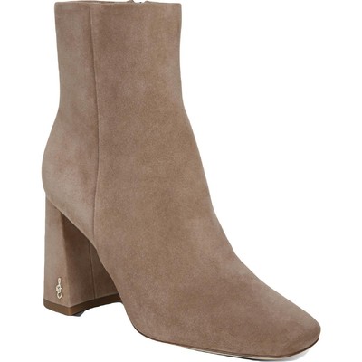 

Женские ботильоны Sam Edelman Codie Taupe из искусственной замши шириной 8,5 дюйма (C,D,W) BHFO 0307, Praline suede