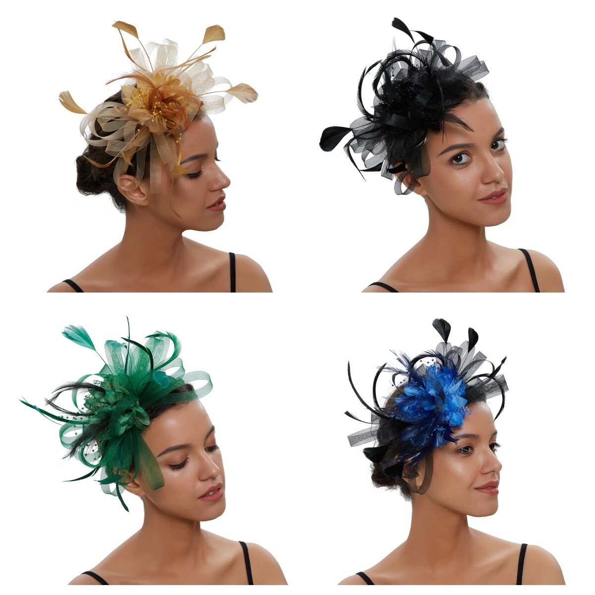 Women Fascinators Hats Cocktail Tea Party Hat Headband 