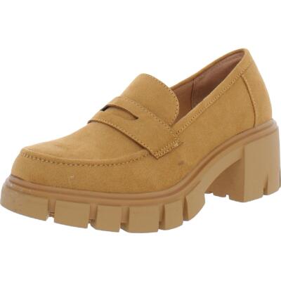 

Женские лоферы Adam Tucker Edie 18 Penny Loafer с выступающей подошвой BHFO 0738, Tan, Edie 18