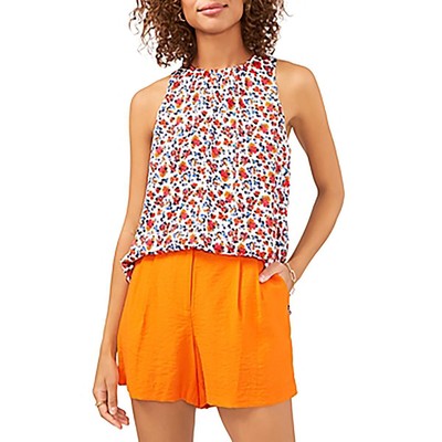 Женская белая блузка с присборенным вырезом и каплевидным вырезом на подкладке Vince Camuto S BHFO 3028