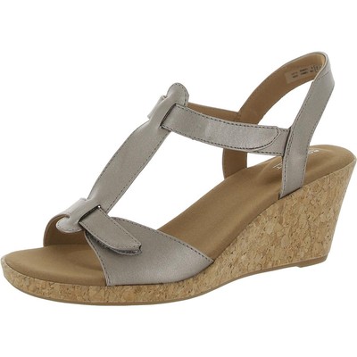 Rockport Womens Blanca Brown T-Strap Sandals Shoes 9.5 Medium (B,M) BHFO 3502