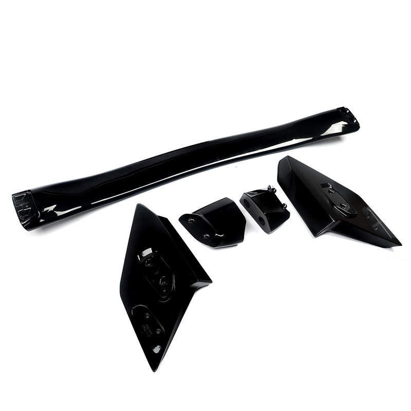 Glossy Black HighKick Duckbill Trunk Spoiler For 16-21 Civic Hatchback FK4 FK7
