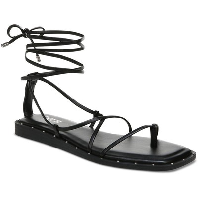 

Женские черные сандалии с ремешками Bar III Nazrine, размер 7, средний (B,M), BHFO 8142, Black smooth