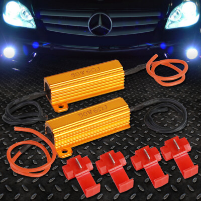 ПАРА СВЕТОДИОДНЫХ/СКРЫТЫХ ФАР С ЗАЩИТОЙ ОТ МЕРЦАНИЯ, ГИПЕРМИГАЮЩИЙ РЕЗИСТОРНЫЙ ДЕКОДЕР-ГАСИТЕЛЬ