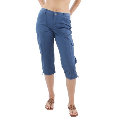 

Женские синие повседневные капри со средней посадкой Style - Co. Petites  BHFO 8407, Синий