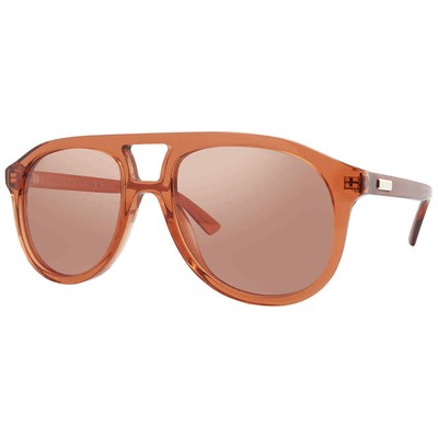 Pre-owned Gucci Gg1320s-002 Orange Orange Orange Sunglasses