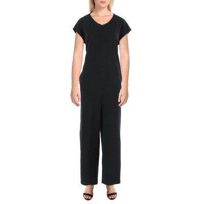 

Женский черный комбинезон с круглым вырезом Eileen Fisher из органического хлопка  BHFO 4588