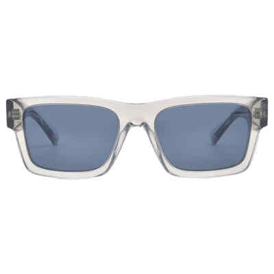 Pre-owned Prada Blue Rectangular Men's Sunglasses Pr 25zs U430a9 53 Pr 25zs U430a9 53