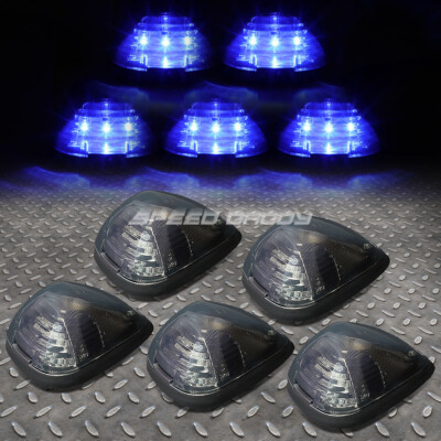 ДЛЯ 99-16 FORD SUPERDUTY 5ШТ ДЫМЧАТО-СИНИЙ СВЕТОДИОДНЫЙ ХОДОВОЙ ФОНАРЬ НА КРЫШЕ КАБИНЫ + ЖГУТ ПРОВОДОВ