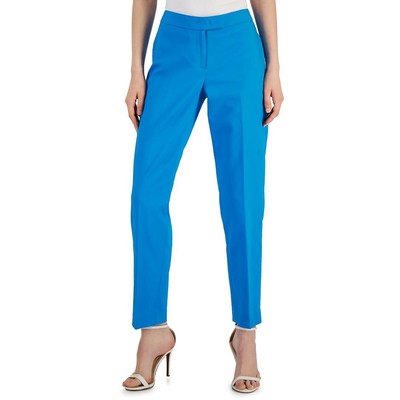 

Anne Klein Womens Slim-Leg Office Workwear Straight Leg Pants BHFO 8870, Tropical blue, 10839913