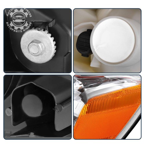 For 2005-2006 Toyota Tundra 2005-2007 Sequoia Headlights Halogen Headlamps Amber