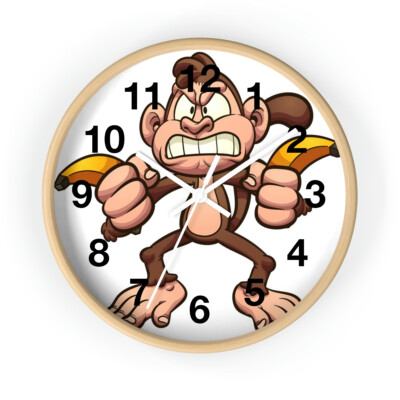 Monkey Time Wall clock