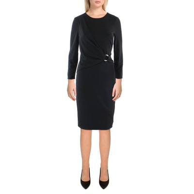 Женское коктейльное и вечернее платье из черного джерси Lauren Ralph Lauren 6 BHFO 2159