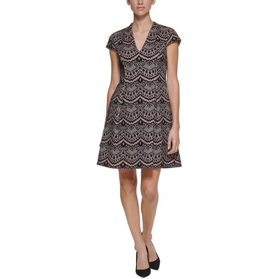 

Женское черное мини-платье с принтом Vince Camuto Petites  BHFO 5859, Blush