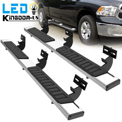 for 2009-2018 Dodge Ram 1500 Crew Cab 6'' Side Steps Nerf Bars Running Boards SS
