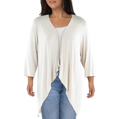 24seven Comfort Apparel Женский блейзер с открытой передней частью и рукавом 3/4 BHFO 4756