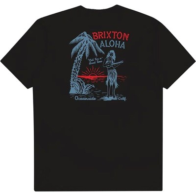 

Футболка Brixton Good Time с короткими рукавами, мужская черная, Черный, Brixton