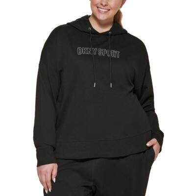 

Женская толстовка DKNY Sport с капюшоном для фитнеса и тренировок Athletic Plus BHFO 0553