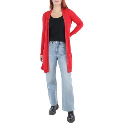 

JM Collection Женский красный кардиган-свитер для холодной погоды Petites Petite BHFO 8173, Real red