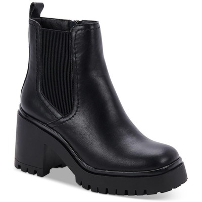 Aqua College Womens Raine Black Ankle Boots Shoes 8 Medium (B,M) BHFO 6286