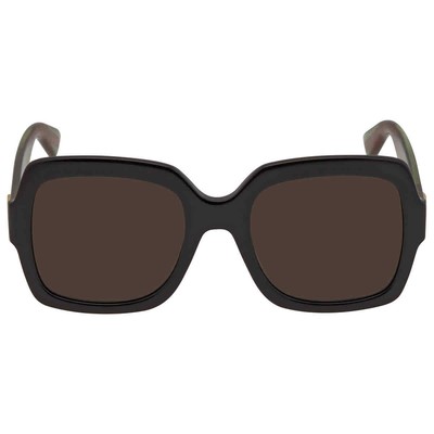 Pre-owned Gucci Brown Square Ladies Sunglasses Gg0036sn 002 54 Gg0036sn 002 54