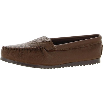 Женские кожаные мокасины масляно-коричневого цвета Minnetonka, ширина 7 (C,D,W) BHFO 5600