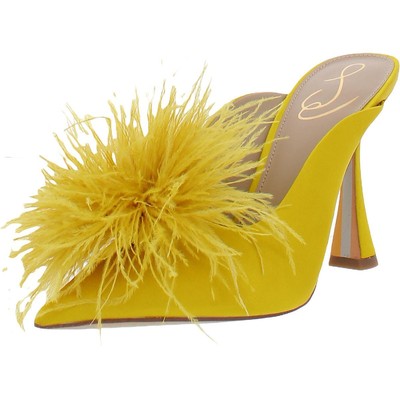 

Женские туфли-мюли Sam Edelman на атласном каблуке с перьями Anthony BHFO 9126, Anthony