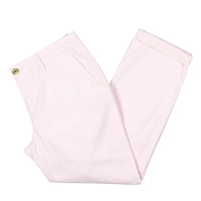 Женские брюки-чино с прямыми штанинами Tommy Hilfiger Hampton Pink размера плюс 18 BHFO 6832