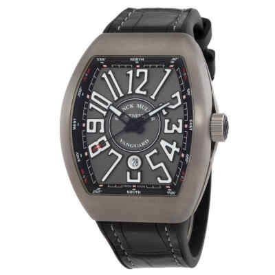 Pre-owned Franck Muller Vanguard Automatic Grey Dial Men's Watch 45scbrshgrywht