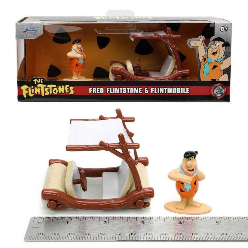 Jada Hollywood Rides: From "The Flintstones" Fred and Flintmobile 1/32 Scale