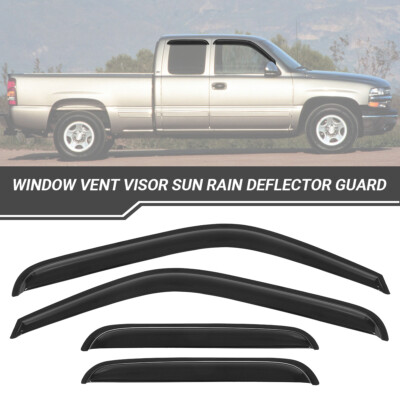 Fits for CHEVY/GMC EXTENDED Quad Cab 99-06 Window Visor Sun Rain Deflector Guard