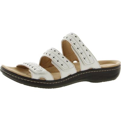 

Женские повседневные шлепанцы без шнуровки Clarks с ремешками BHFO 3862, White, 26164833
