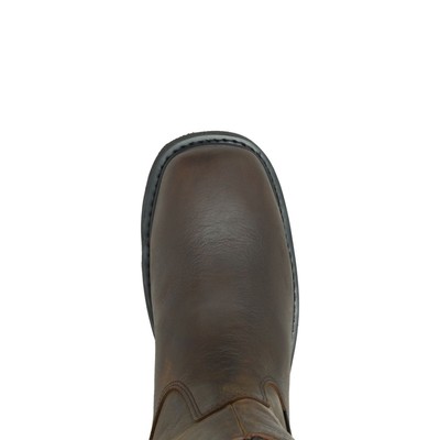 Pre-owned Harley-davidson Work Men's Altman Western Classic Soft Toe Work Boot Brown -