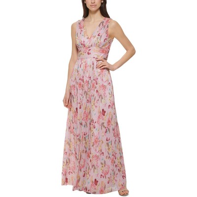 

Jessica Howard Женское розовое длинное плиссированное вечернее платье цвета металлик  BHFO 3519, Pink multi